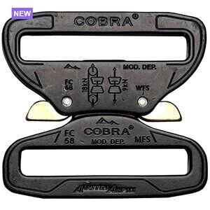 Heavy Duty 2.25" Duty Belt Buckle Cobra Buckle Aluminum Alloy
